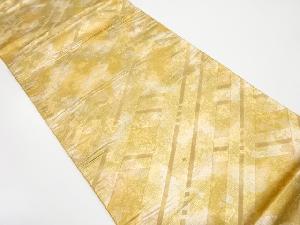 アンティーク 引箔 斜め格子模様織り出し袋帯(着用可)